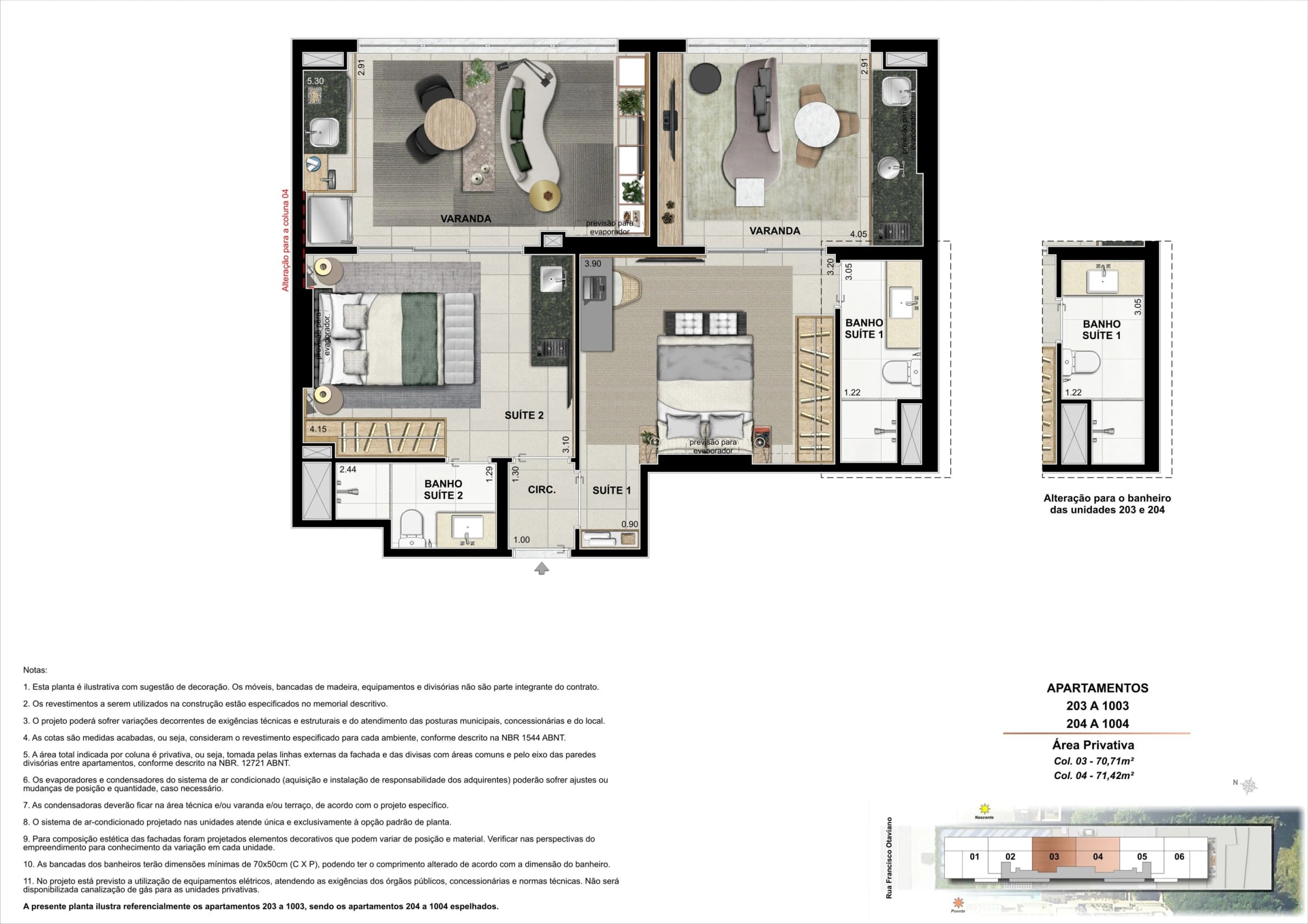 Planta — On the Sea Arpoador — planta 3