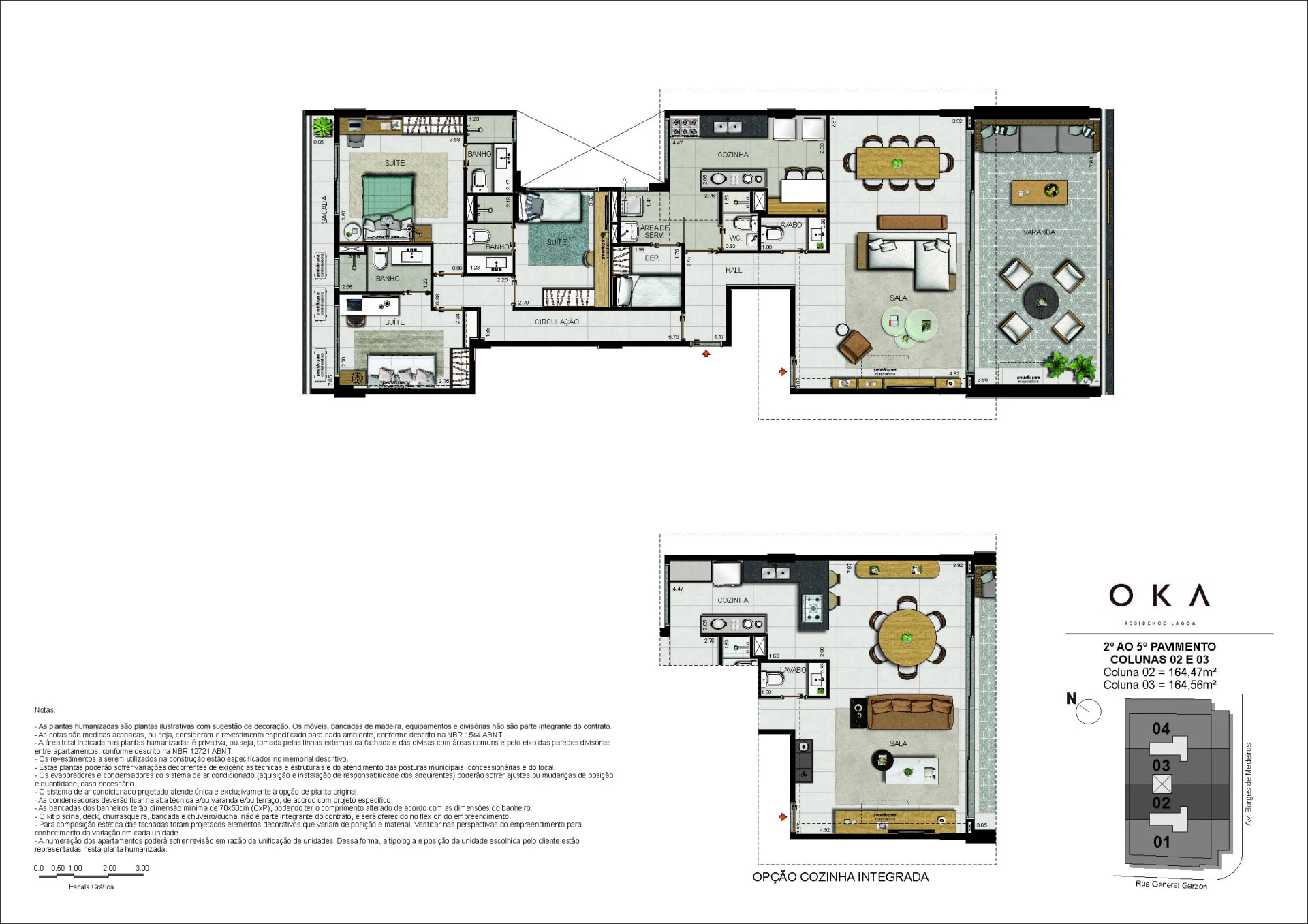 Planta — OKA Residence Lagoa — planta 2